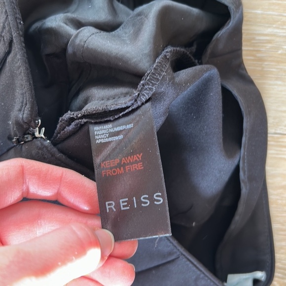 Reiss Side Zip Nancy Slim Tapered Flat Front Ankle Zip Pants - Picture 9 of 10